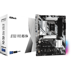 Материнская плата ASRock B760 PRO RS/<wbr>D4 LGA1700 4xDDR4 4xSATA RAID 2xM.2 HDMI DP ATX