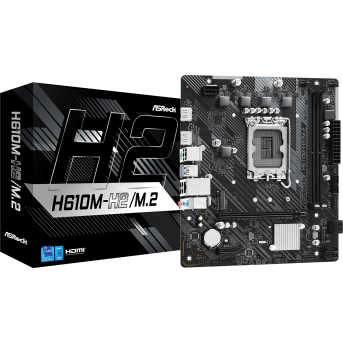 Материнская плата ASRock H610M-H2/<wbr>M.2 LGA1700 2xDDR4 4xSATA 1xUM.2 2xHDMI mATX - Metoo (1)