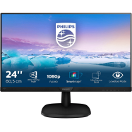 Монитор 23,8" PHILIPS 243V7QDSB/00/01 IPS 1920x1080 75Hz 4мс 250кдм 1000:1 VGA DVI HDMI Черный