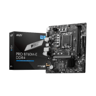 Материнская плата MSI PRO B760M-E DDR4 LGA1700 2xDDR4 4xSATA3 M.2 VGA HDMI mATX