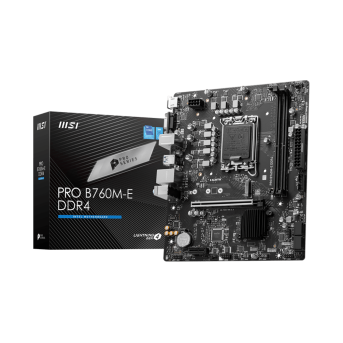 Материнская плата MSI PRO B760M-E DDR4 LGA1700 2xDDR4 4xSATA3 M.2 VGA HDMI mATX - Metoo (1)