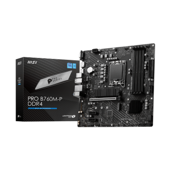 Материнская плата MSI PRO B760M-P DDR4 LGA1700 4xDDR4 4xSATA3 RAID 2xM.2 HDMI DP mATX - Metoo (1)