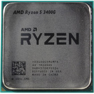 Процессор AMD Ryzen 5 3400G 3,7ГГц (4,2ГГц Turbo) AM4, 12nm, 4/8/11, L2 2Mb, L3 4Mb, 65W, OEM