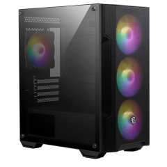 Компьютерный корпус MSI MAG FORGE M100A mATX/<wbr>Mini-ITX 1x3.5", 2x2.5", 1xUSB 3.2 Gen1, ARGB, MicroATX