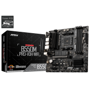 Материнская плата MSI B550M PRO-VDH WIFI AM4 4xDDR4 4xSATA3 2xM.2 VGA HDMI DP mATX