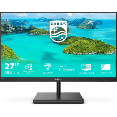 Монитор 27" PHILIPS 275E1S/<wbr>01 IPS 2560x1440 75Hz 4ms 250cd/<wbr>m 1000:1 1xDP 1xHDMI 1xD-SUB Black