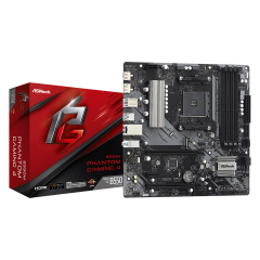 Материнская плата ASRock B550M PHANTOM GAMING 4 AM4 4xDDR4 6xSATA3 2xM.2 HDMI DP mATX