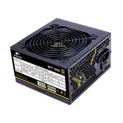Блок питания Wintek WT-500, 500W, APFC, 20+4, 1*P8 (4+4), 2*P6+2, 4*SATA, 4*MOLEX, 80+ Bronze, black