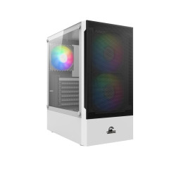 Корпус Wintek Shadow PRO 801 W-M TG, ATX, USB 1*3.0/<wbr>2*2.0, HD-Audio+Mic, 2*14cm+1*12cm ARGB fan (без контроллера), белый