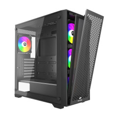 Корпус Wintek Andromeda MAX P193-M-B TG, ATX, USB 2*3.0/<wbr>1*2.0, HD+Mic, 0,5mm, 4*12cm RGB, Black