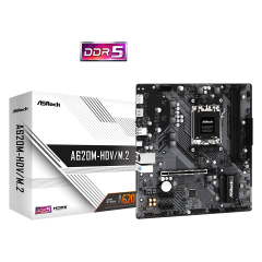 Материнская плата ASRock A620M-HDV/<wbr>M.2 AM5 2xDDR5 2xSATA3 RAID M.2 HDMI DP mATX