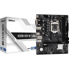 Материнская плата ASRock H510M-HDV/<wbr>M.2 SE LGA1200 2xDDR4 4xSATA UM.2 D-Sub HDMI DVI mATX