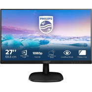 Монитор 27" PHILIPS 273V7QJAB (00/01) IPS 1920x1080 75Hz 4мс 250кдм 1000:1 VGA HDMI DP 2x2W Черный