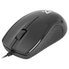 Мышь Defender Optimum MB-160 (Черный), USB 2кн, 1кл-кн, 1,5 м, коробочка