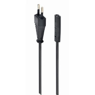 Кабель питания аудио/видео Cablexpert PC-184/2-1М, 1м, CEE 7/16 - C7, 2-pin, 2х0,5, черный, пакет