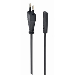 Кабель питания аудио/<wbr>видео Cablexpert PC-184/<wbr>2-1М, 1м, CEE 7/<wbr>16 - C7, 2-pin, 2х0,5, черный, пакет