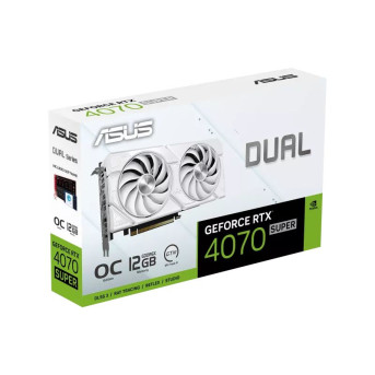 Видеокарта ASUS Dual GeForce RTX 4070 SUPER EVO White OC Edition 12GB (DUAL-RTX4070S-O12G-EVO-WHITE) - Metoo (35)