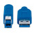 Кабель Manhattan USB 3.0, A(M)/<wbr>B(M), 3 м, синий 322454 - Metoo (2)