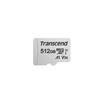 Карта памяти MicroSD 512GB Class 10 U3 A1 Transcend TS512GUSD300S-A - Metoo (1)