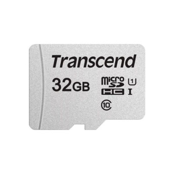 Карта памяти MicroSD 32GB Class 10 U1 Transcend TS32GUSD300S-A - Metoo (2)