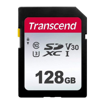 Карта памяти SD 128GB Class 10 U3 Transcend TS128GSDC300S - Metoo (2)