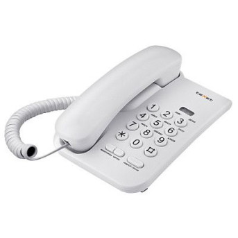 Телефон проводной Texet TX-212 серый - Metoo (3)