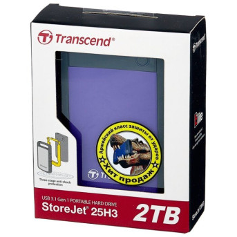 Внешний жесткий диск 2,5 2TB Transcend TS2TSJ25H3P - Metoo (16)