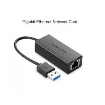 Конвертер сигнала UGREEN CR111 USB 3.0 Gigabit Ethernet Adapter (Black) - Metoo (2)