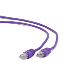 Патч-корд UTP Cablexpert PP12-0.5M/<wbr>V кат.5e, 0.5м, литой, многожильный (фиолетовый)