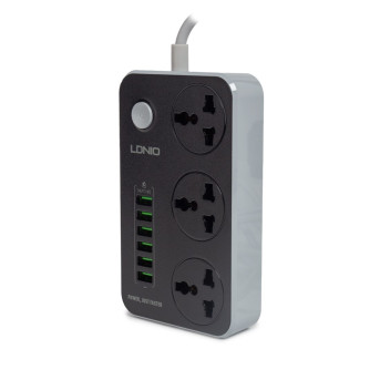 Сетевой фильтр LDNIO Universal SC3604 3 розетки 6*USB 5V/<wbr>3.4A Портов 2м - Metoo (3)