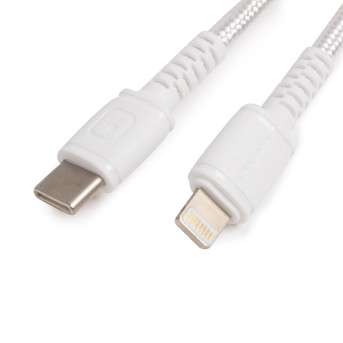 Интерфейсный кабель Awei Type-C to Lightning CL-118L 5V 2.4A 1m Белый - Metoo (7)