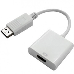 Переходник DisplayPort -> HDMI Cablexpert A-DPM-HDMIF-002-W, 20M/<wbr>19F, белый, пакет