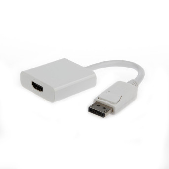 Переходник DisplayPort -> HDMI Cablexpert A-DPM-HDMIF-002-W, 20M/<wbr>19F, белый, пакет - Metoo (3)