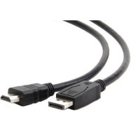 Кабель DisplayPort->HDMI Cablexpert CC-DP-HDMI-10M, 10м, 20M/19M, черный, экран, пакет