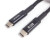 Интерфейсный кабель Awei Type-C to Type-C CL-117T 100W 5A 1m Чёрный - Metoo (11)