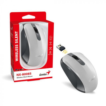 Мышка Genius RS2,NX-8008S,White+Gray 31030028403 - Metoo (2)