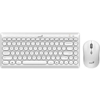 Комплект Клавиатура + Мышь Genius Luxemate Q8000 White - Metoo (3)
