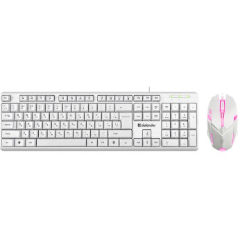 Клавиатура + мышь Defender Motion C-977, White, (45977)<br> - Metoo (2)