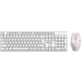 Клавиатура + мышь Defender Motion C-977, White, (45977)<br> - Metoo (1)