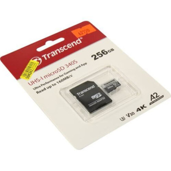 Карта памяти MicroSD 256GB Class 10 U3 Transcend TS256GUSD340S - Metoo (3)