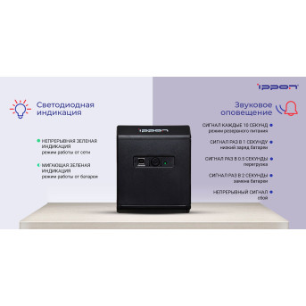 Источник бесперебойного питания Ippon Back Comfo Pro II 850 - Metoo (65)