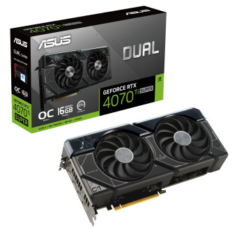 Видеокарта ASUS GeForce RTX4070Ti SUPER OC 16GB DUAL-RTX4070TIS-O16G - Metoo (2)
