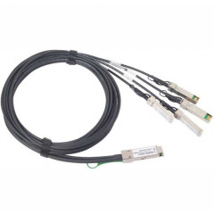 Аксессуар для сетевого оборудования Juniper QSFP+ to SFP+ 10 Gigabit Ethernet Direct Attach Break out Copper (3M) QFX-QSFP-DACBO-3M (Кабель)