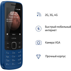 Мобильный телефон Nokia 225 DS BLUE (16QENL01A01)