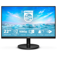 Монитор жидкокристаллический PHILIPS 221V8/01 LCD 21,5'' 16:9 1920х1080(FHD) VA, nonGLARE, 250cd/m2, H178°/V178°, 3000:1, 4ms, VGA, HDMI