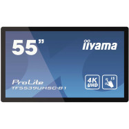 55" Touchscreen LCD monitor UHD 4K, VGA, 2xHDMI, DP, USB, open frame, PCAP, 3840x2160, 1A1DP2H, Face-up
