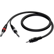 Кабель PROCAB CAB713/3 mJack - 2Jack 6.3мм 3м