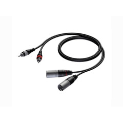 Кабель PROCAB CAB701/<wbr>1.5 (2х XLR 3-pin (вилка) – 2х RCA (вилка)) (1.5 м)