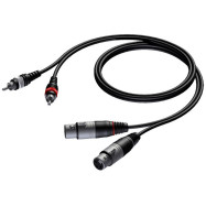 Кабель PROCAB CAB705/1.5 2XLR - 2RCA 1.5м