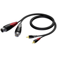 Кабель PROCAB CLA705/1.5 2XLR-2RCA 1.5м
